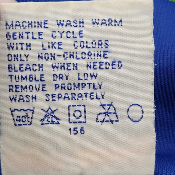 Vintage Y2K Slazenger Track Jacket Large 23x25 Blue Red Gray Cropped - Picture 12 of 13